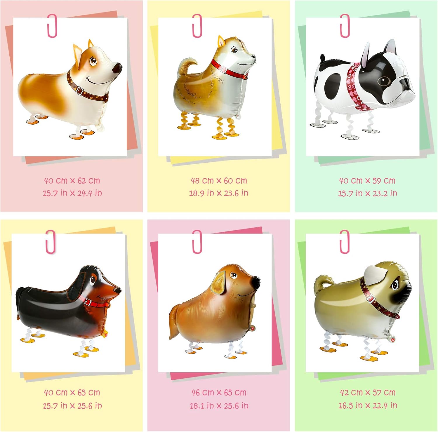 Puppy Dog Birthday Decor Balloons - 6pcs Set