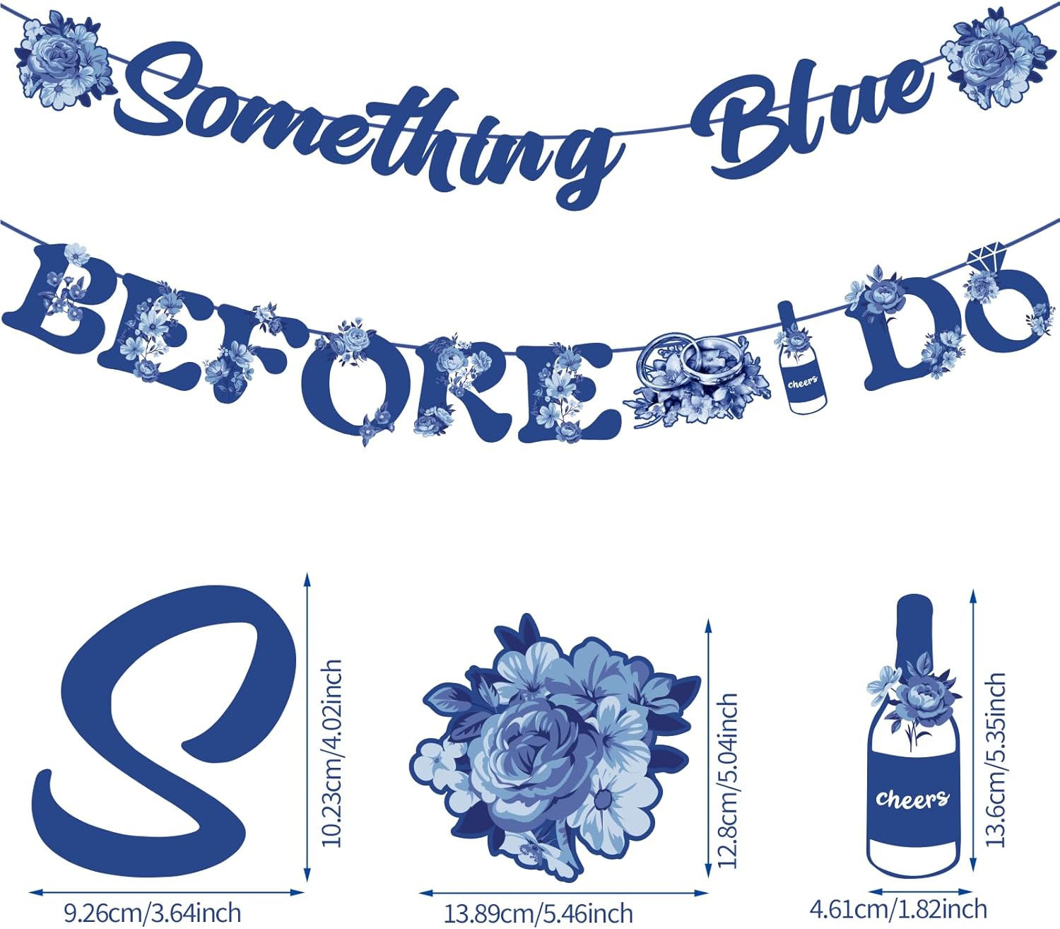 Something Blue Before I Do Banner for Women Girl