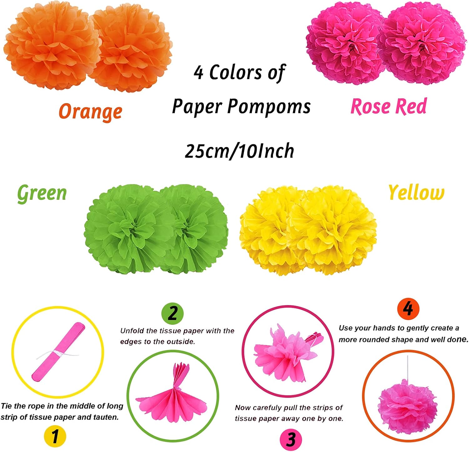 Fiesta Party Decorations Set Multicoloured Fans Pompoms Balloons