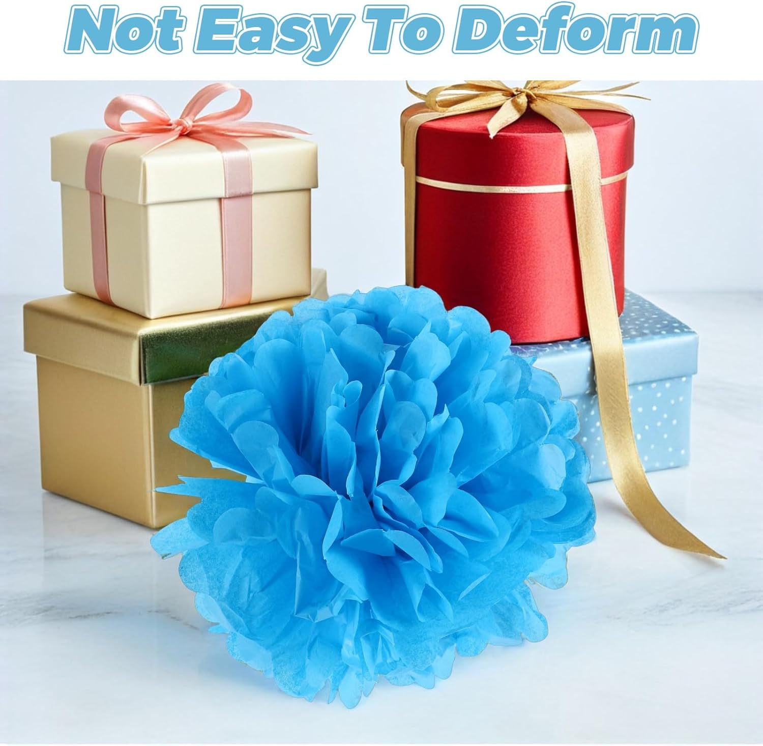 LUOZZY 20 Pcs Tissue Paper Pom Poms 30cm for Parties