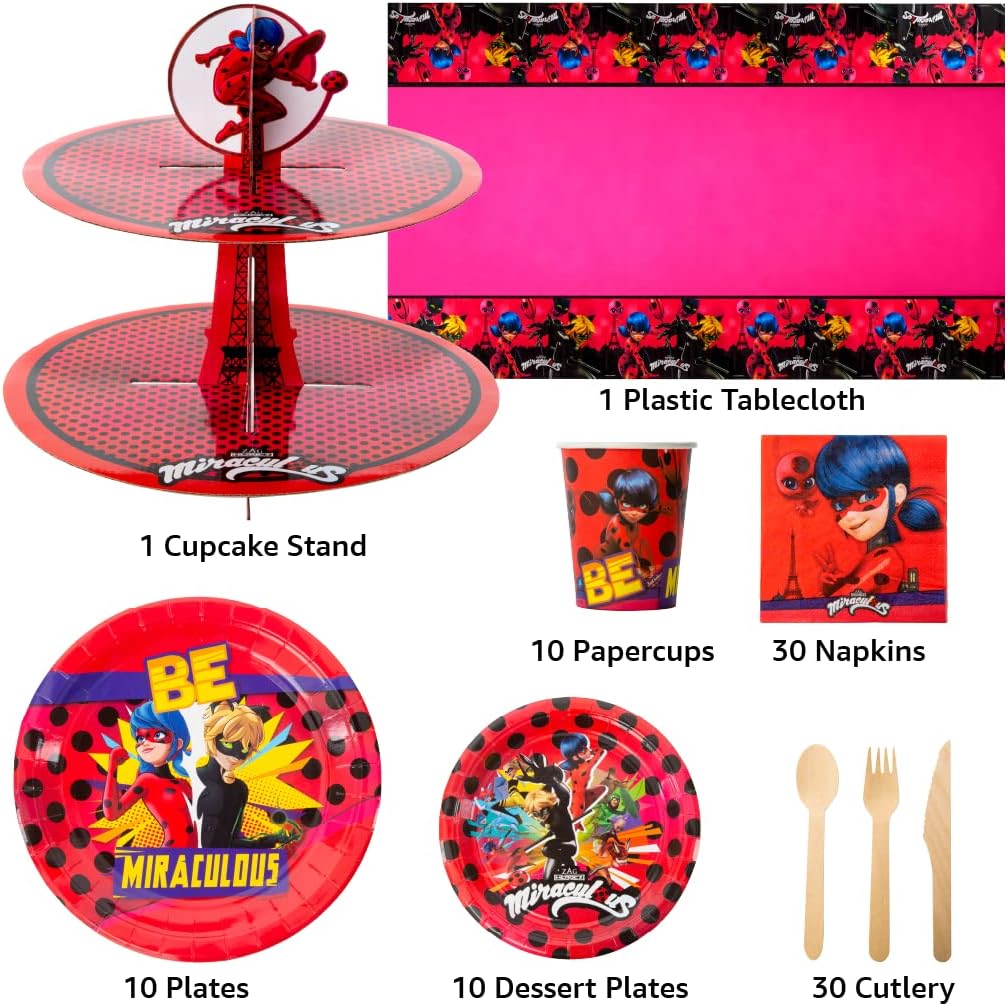Miraculous Ladybug Party-In-A-Box Kit - Cat Noir Edition