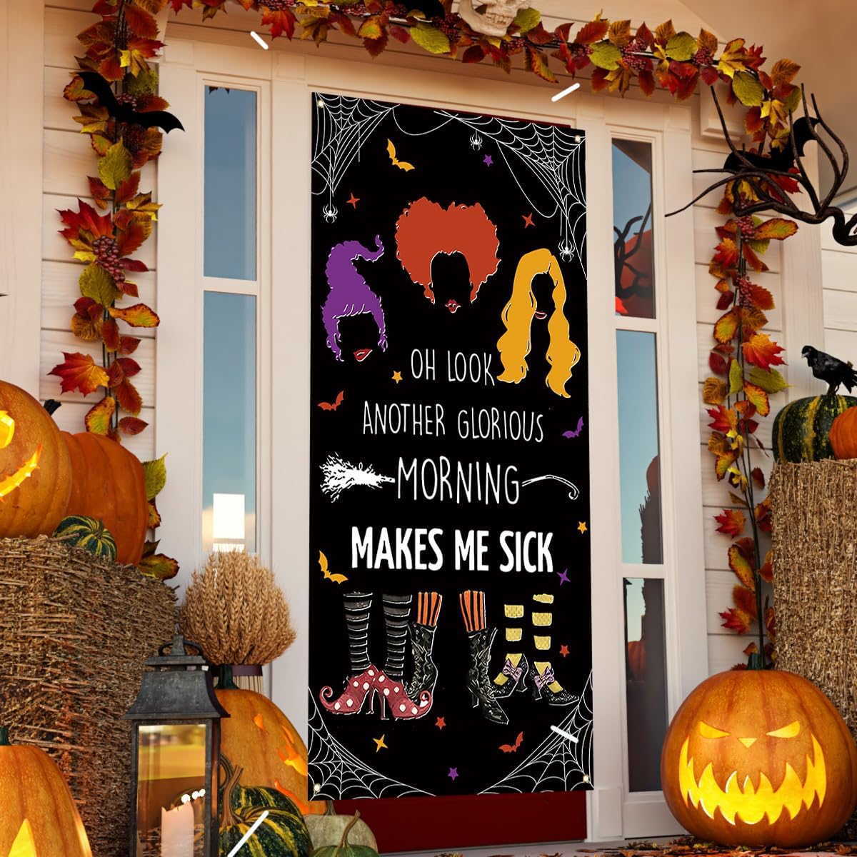 Flaircave Hocus Pocus Witch Sisters Door Banner Halloween Decor