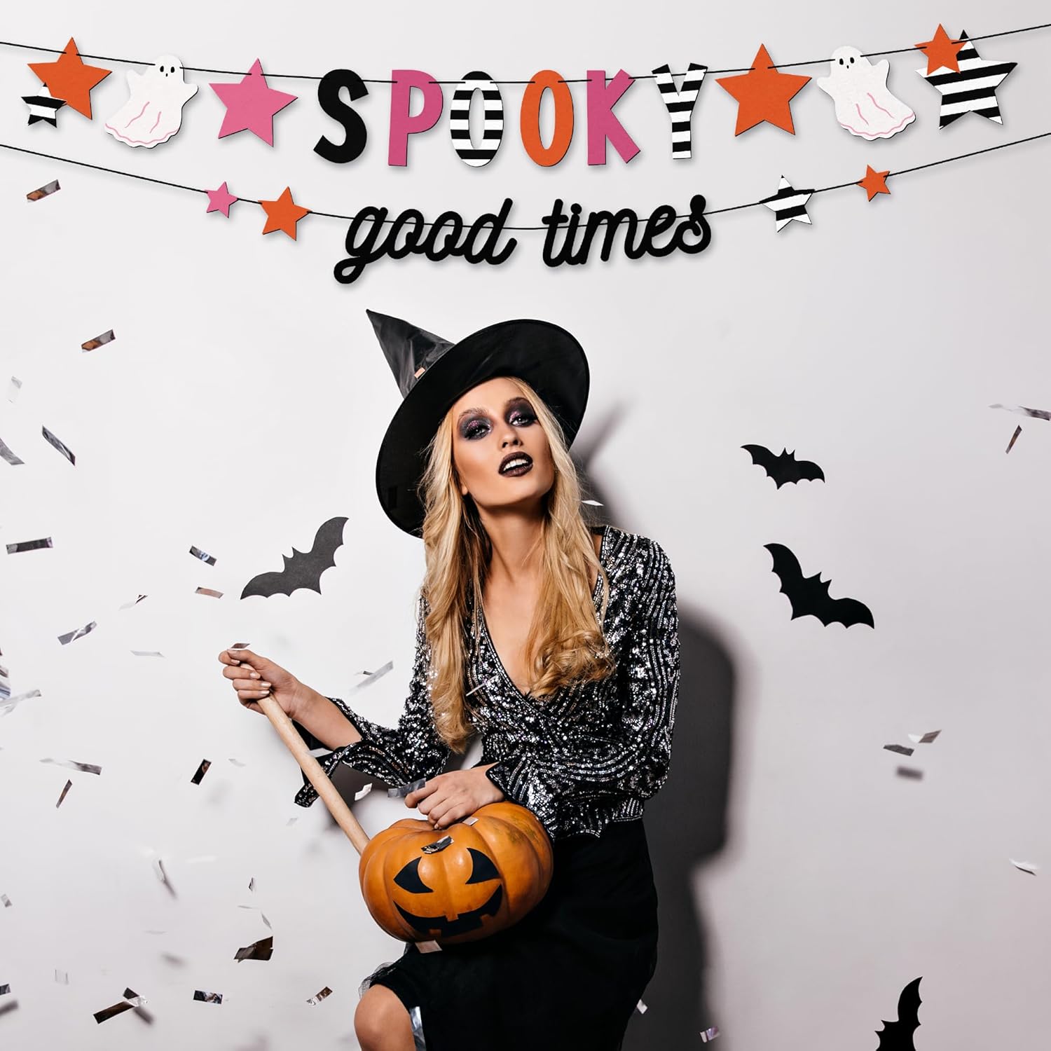 HOUSE OF PARTY Spooky Banner 41 Inches Pre Strung