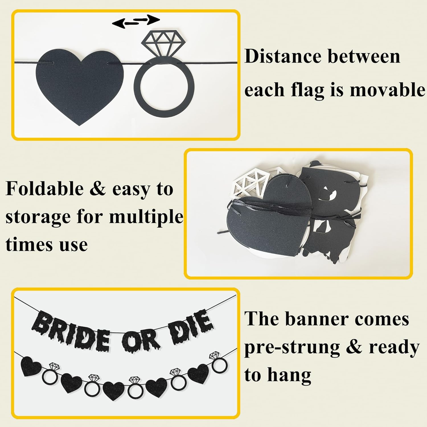 Bride or Die Bachelorette Party Decor Banner