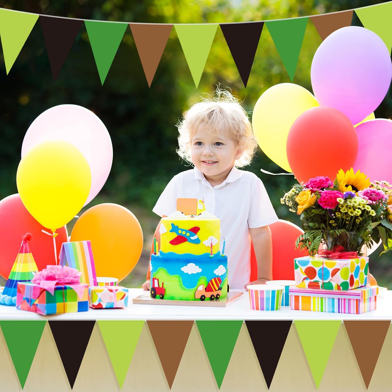Tiamon 5 Pcs Mining Themed Birthday Decor Banners