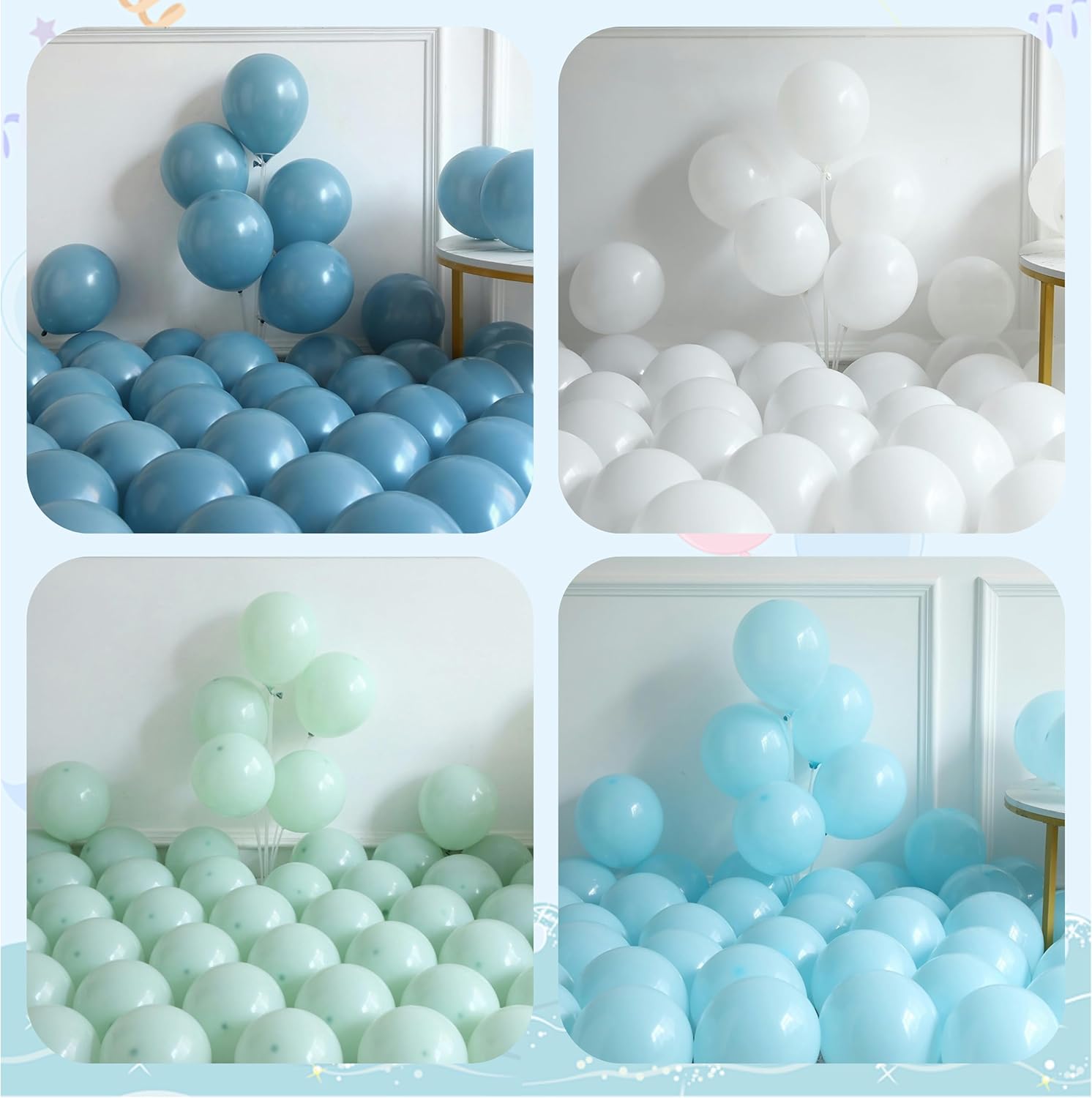 Enanal Ocean Party Balloon Arch Kit 154pcs