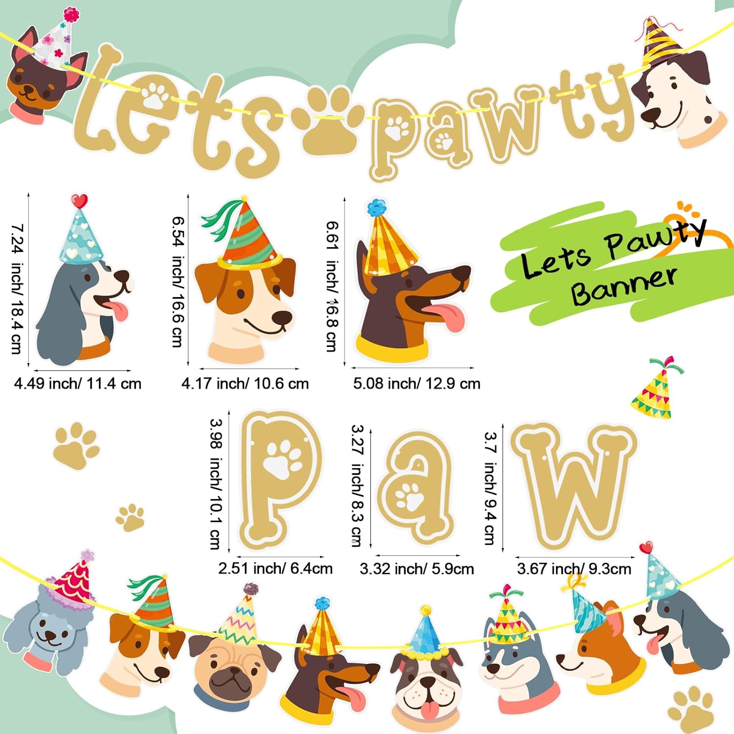 TaoBary Dog Birthday Banner for Party Decorations
