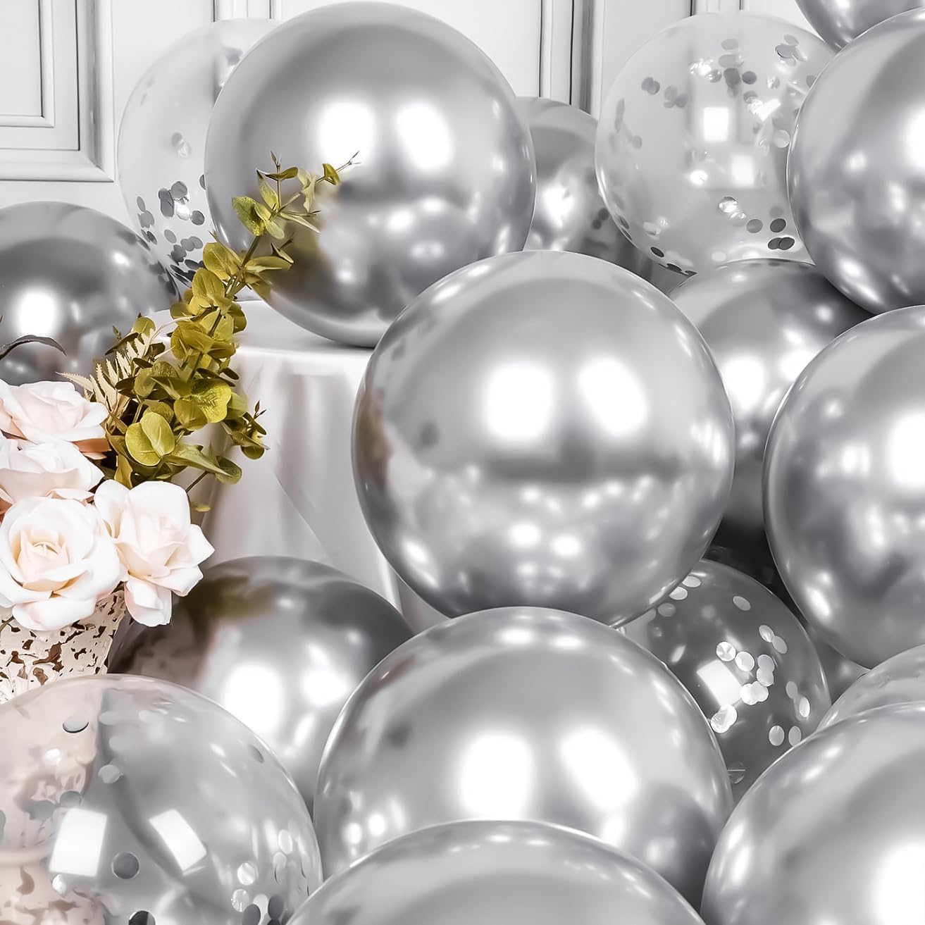 Bachelorette Party Decor Kit with Balloons and Foil Curtains