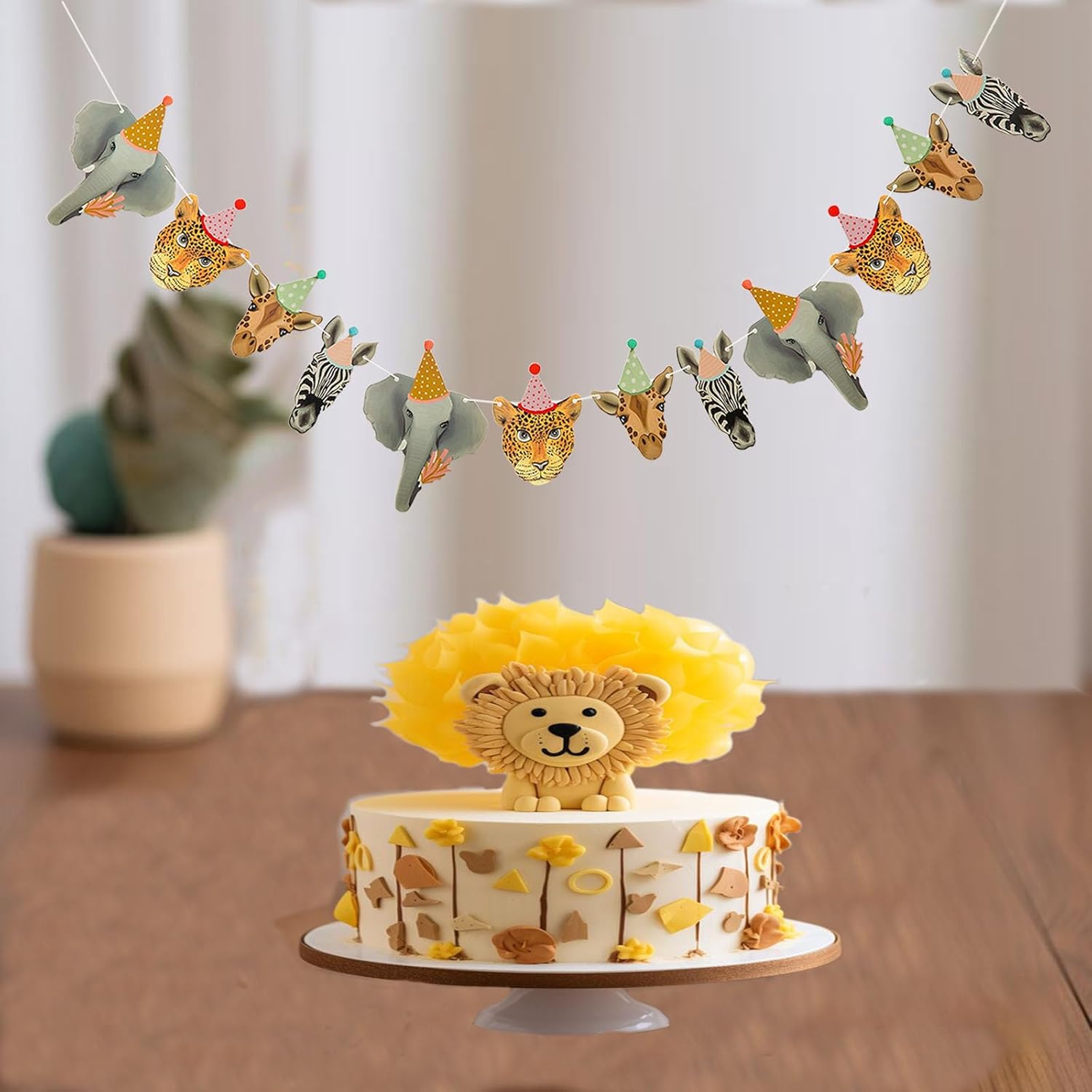 Jungle Safari Animal Party Decorations Banner