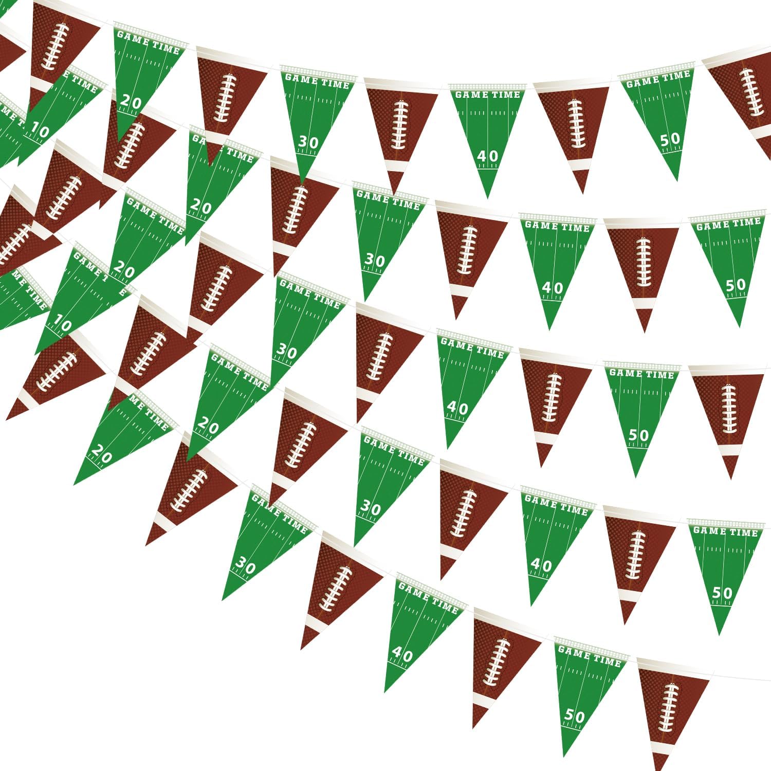 5 Packs Football Birthday Banner Party Decorations