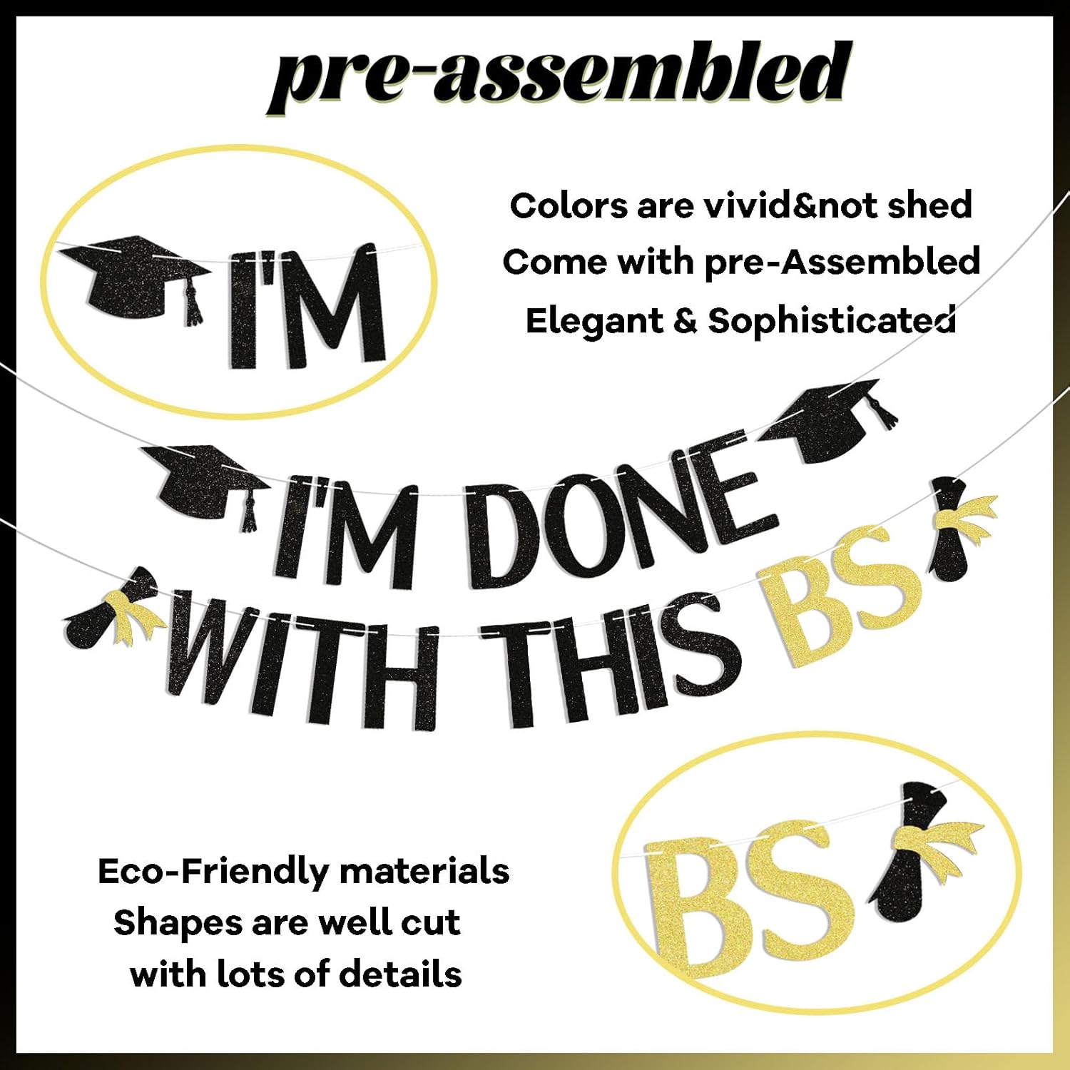 Im Done With This BS Graduation Banner