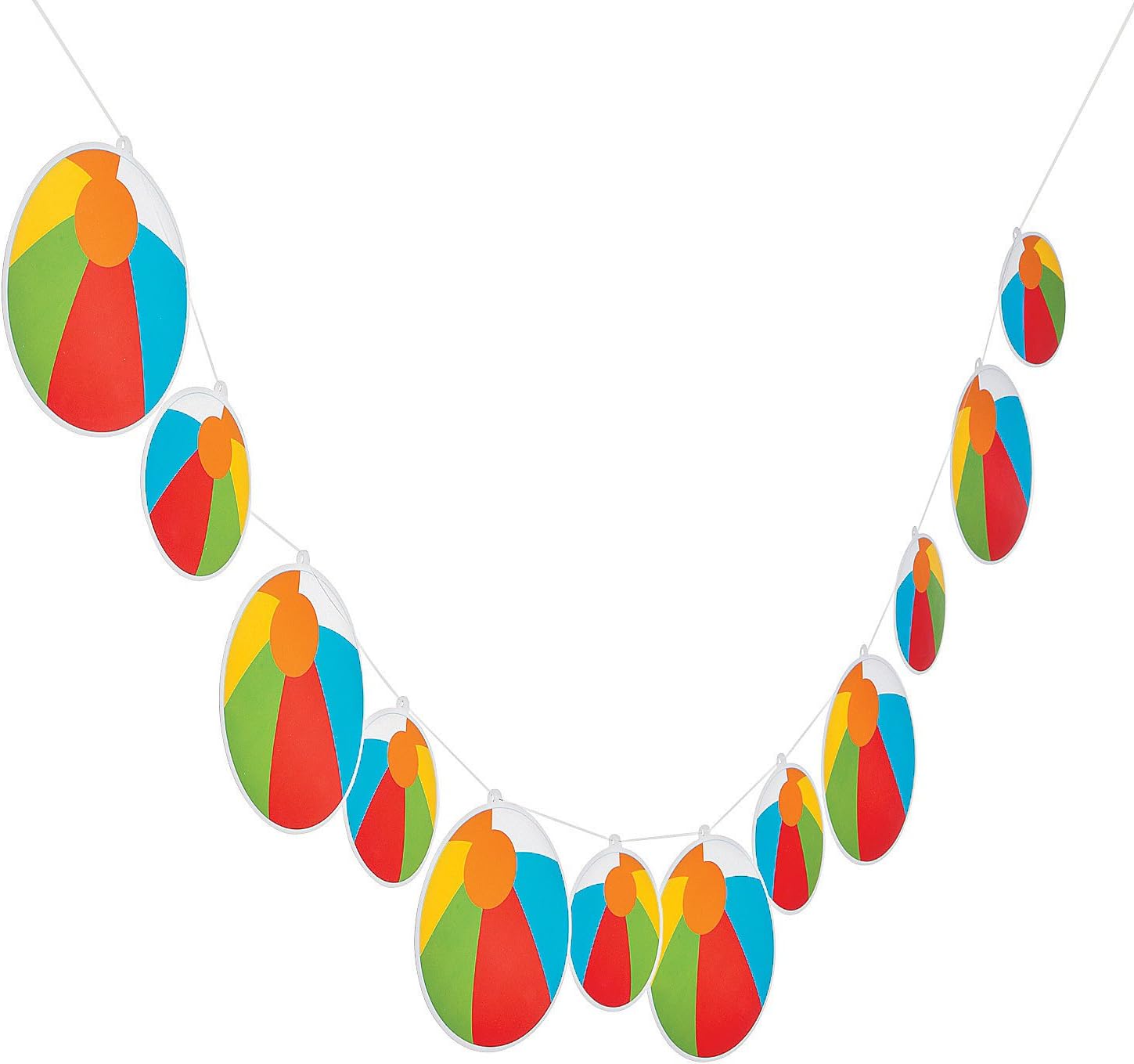 Fun Express Beach Ball Hanging Garland 7 Feet Long