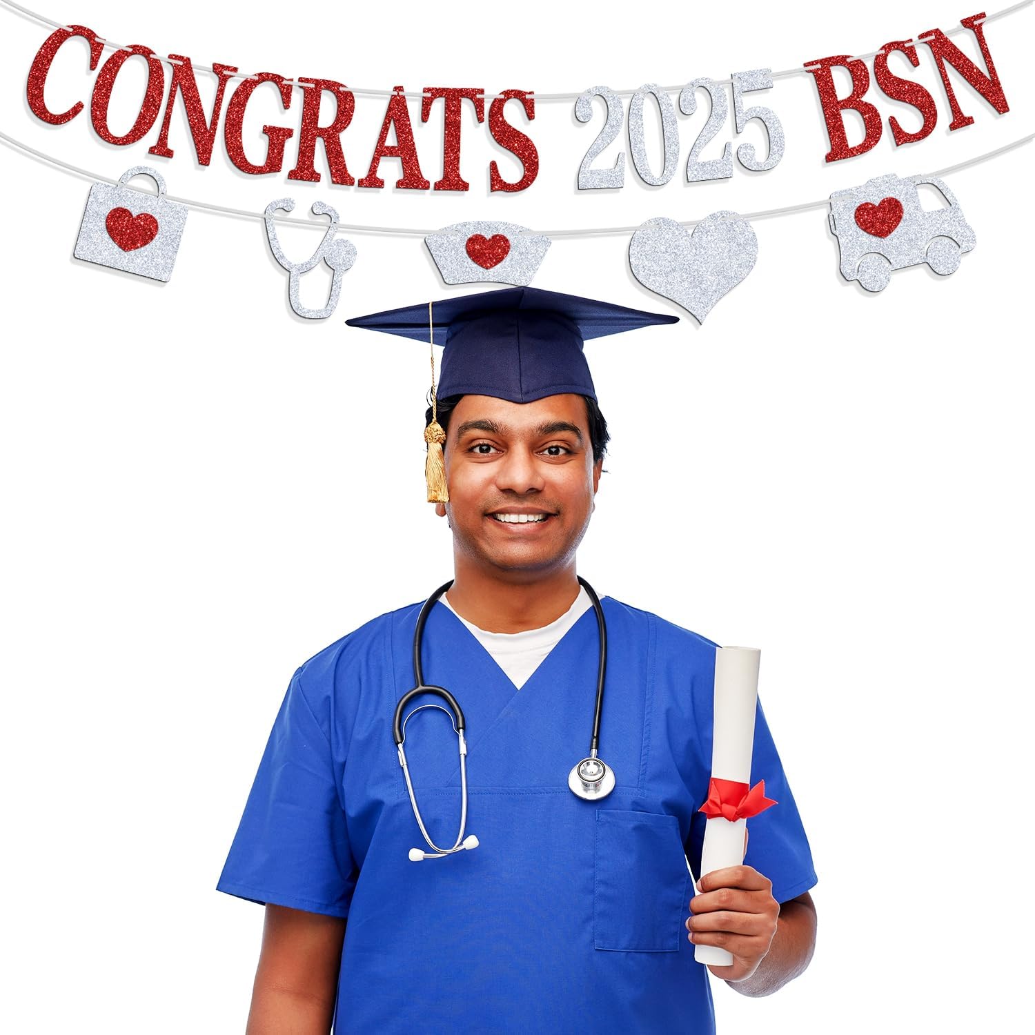 Congrats 2025 BSN Banner for Nursing Graduation