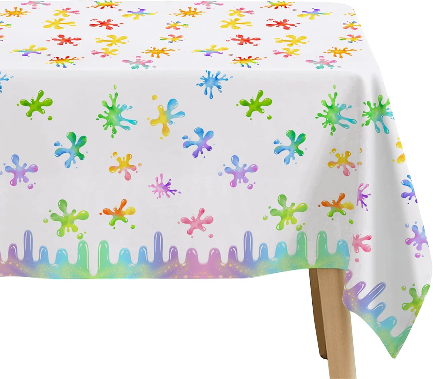 Xigejob Slime Party Tablecloth 3 Pack 54x108