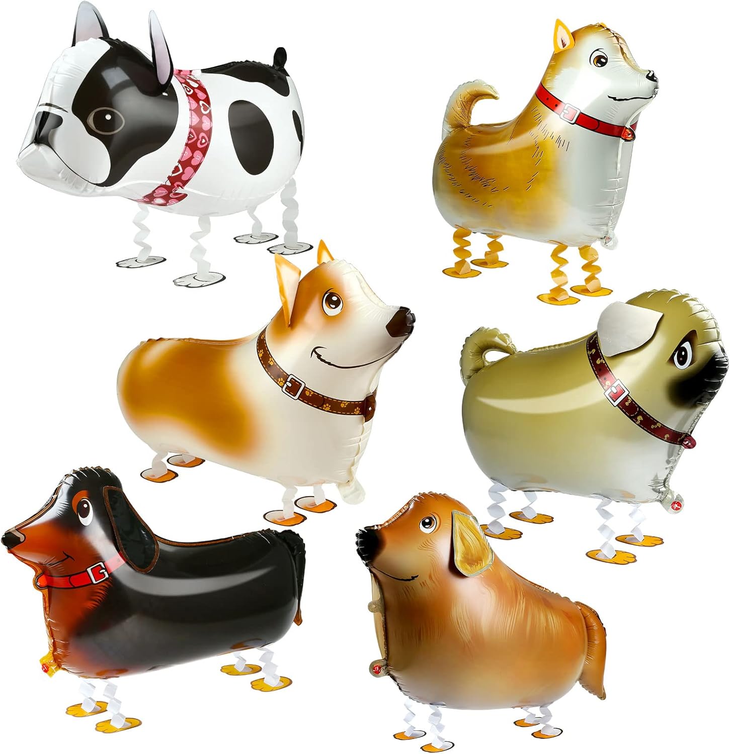 Puppy Dog Birthday Decor Balloons - 6pcs Set