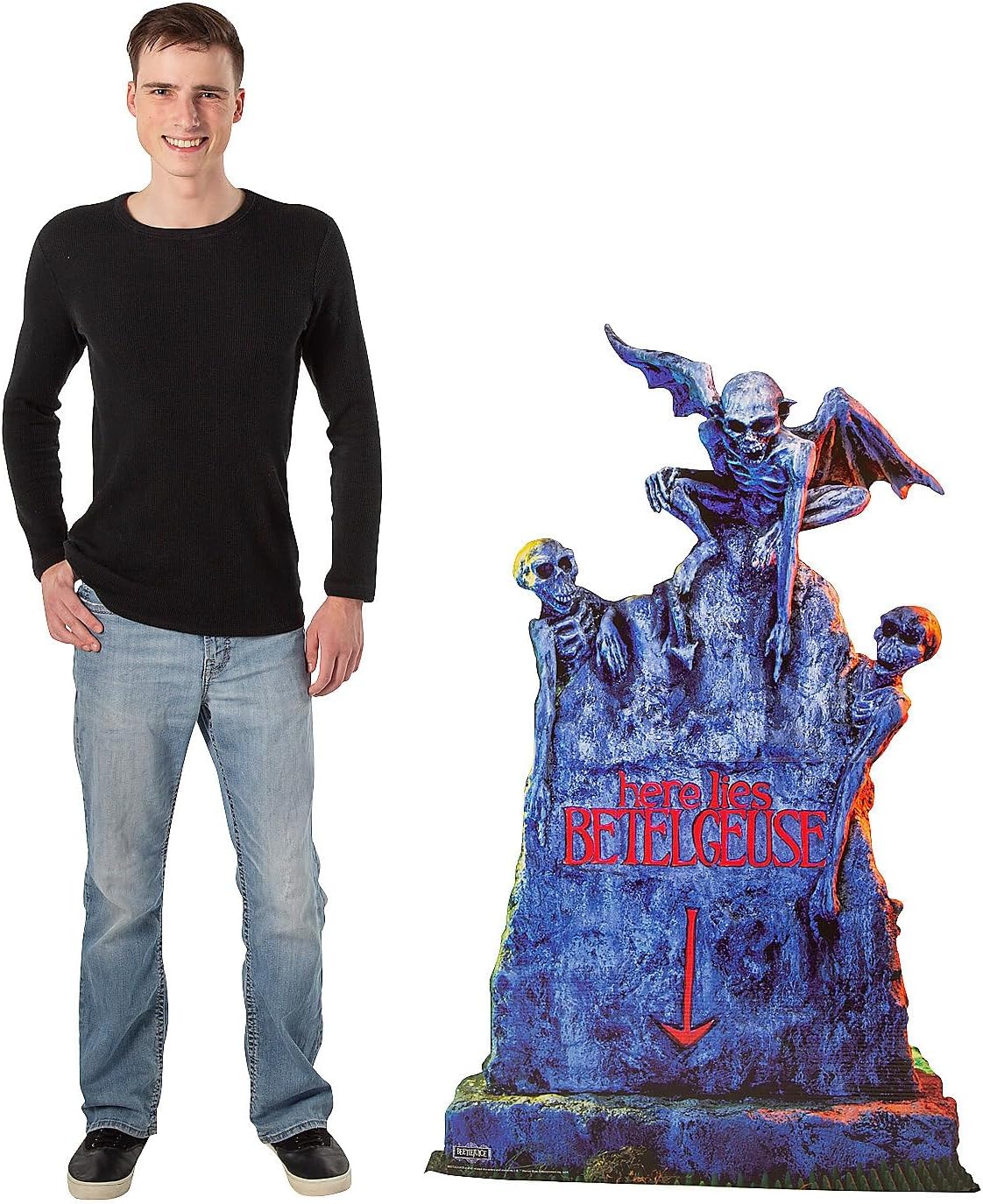 35 14 x 54 Beetlejuice Tombstone Cardboard Cutout Stand-Up