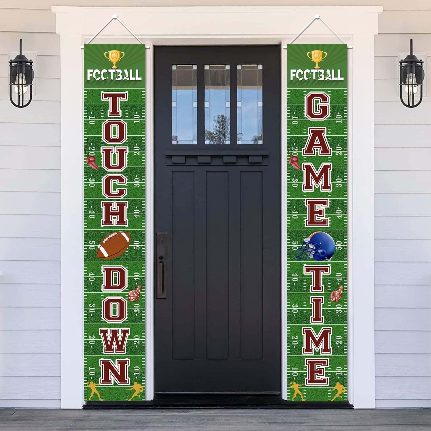 MEHOFOND Football Welcome Banners Game Day Decor