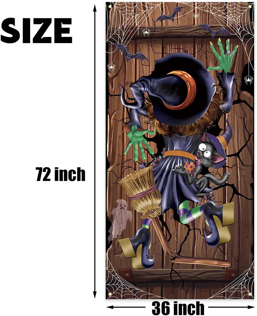 Hocus Pocus Door Cover Halloween Banner Sanderson Sisters Decor