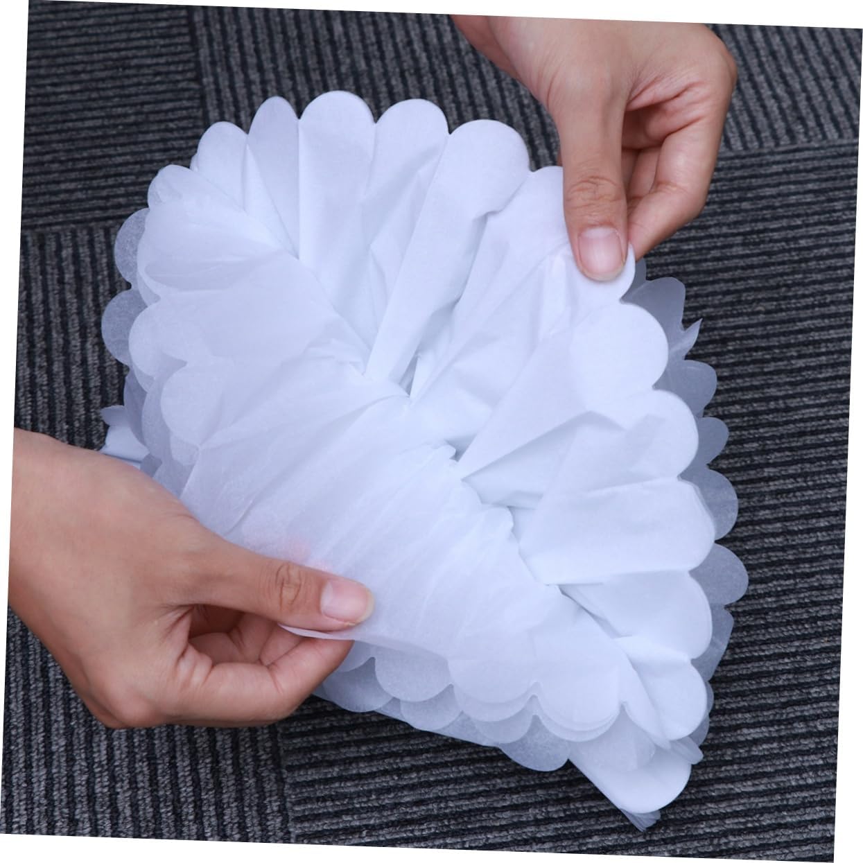 Zerodeko 18pcs White Paper Lanterns for Wedding Party Decorations