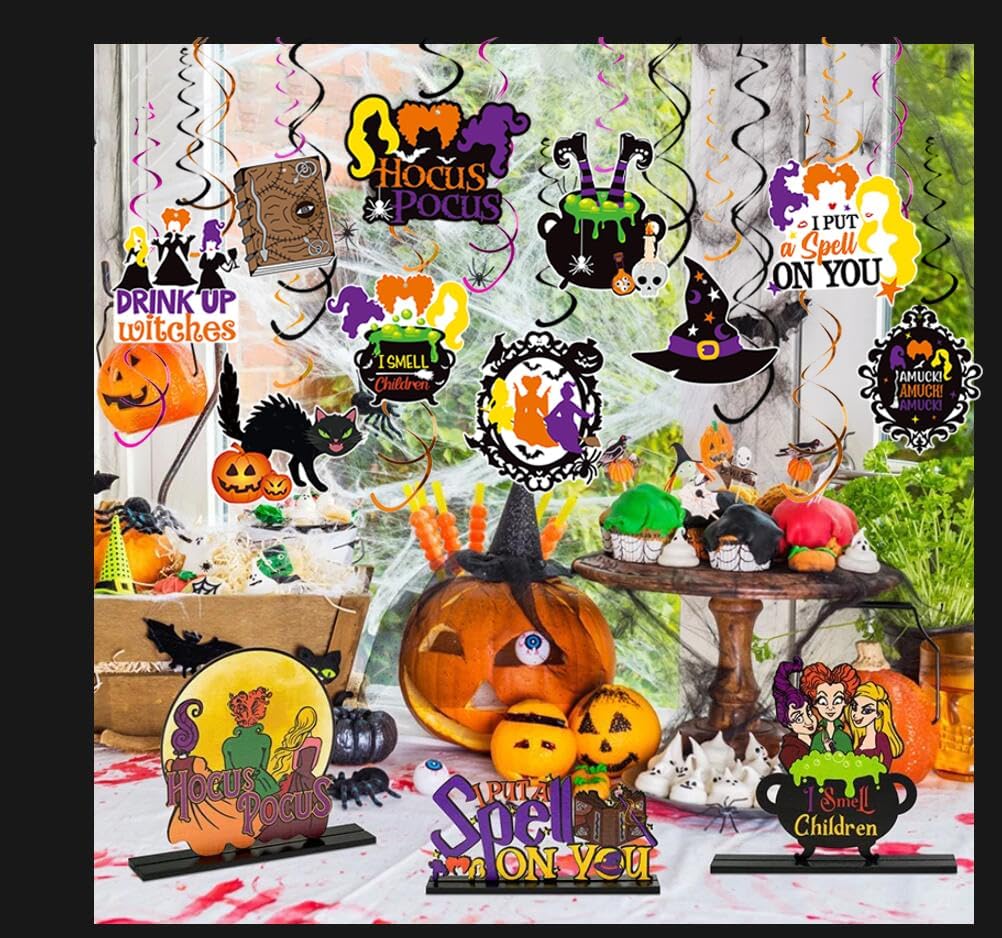30pcs Hocus Pocus Decorations for Halloween Party