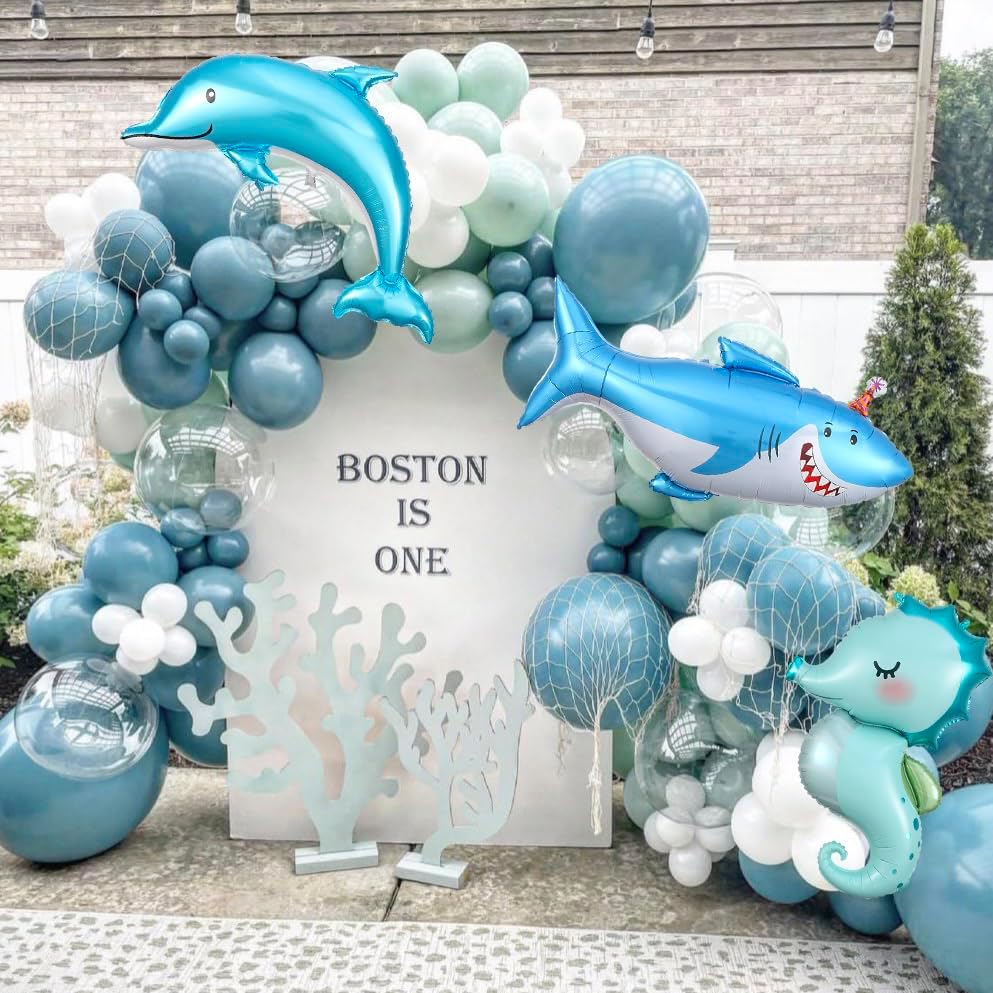 Enanal Ocean Party Balloon Arch Kit 154pcs