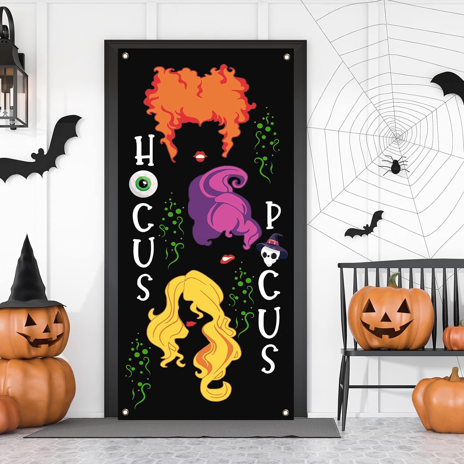 Halloween Hocus Pocus Door Cover Banner 295x71 Inches