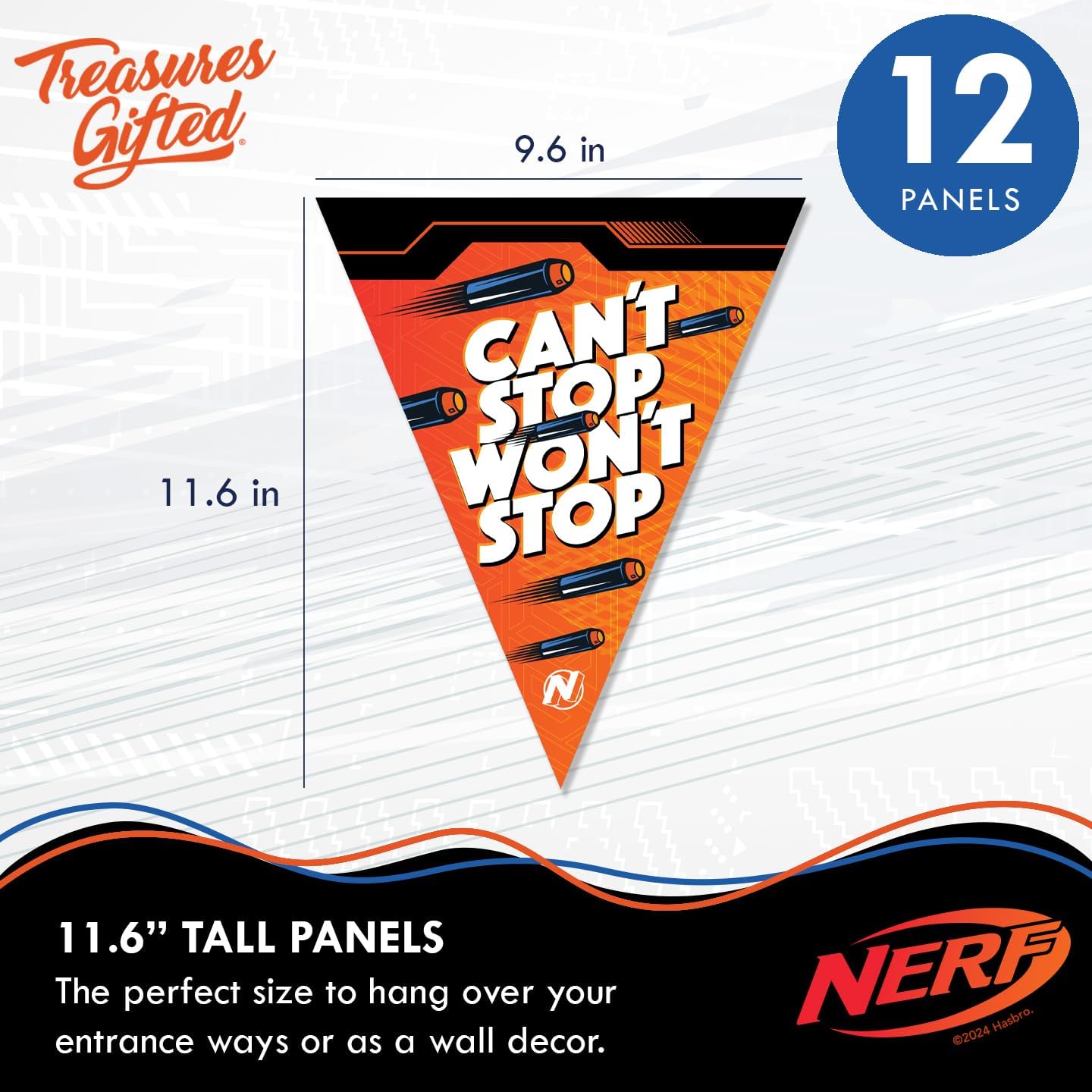 Treasures Gifted Nerf Party Banners - 3 Piece Set