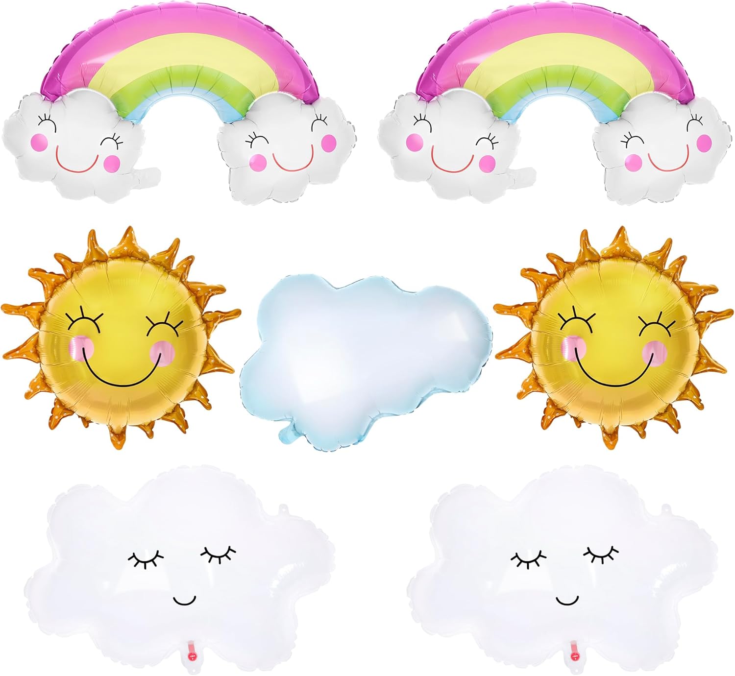 KatchOn Rainbow 31 Inch Balloon Set - Pack of 7