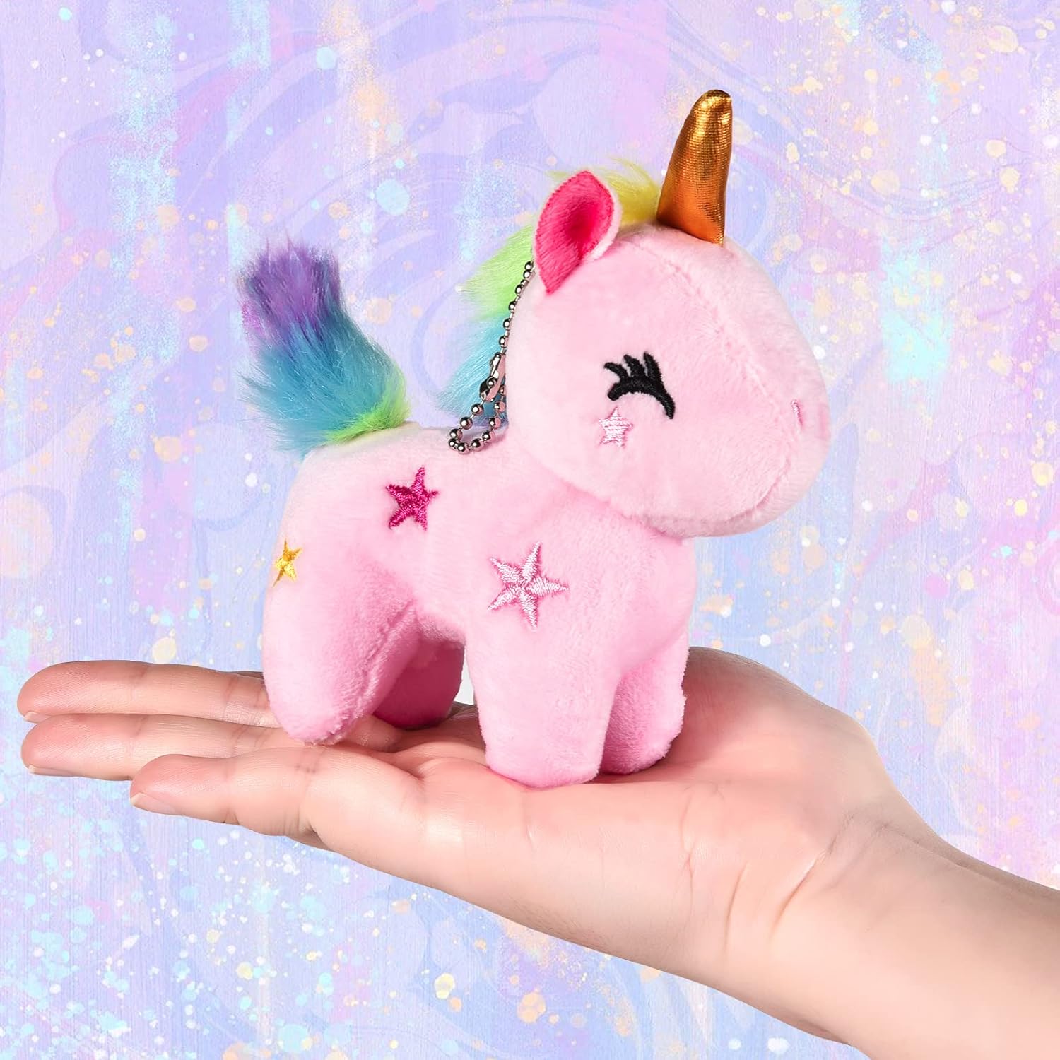 12Pcs Mini Plush Unicorn Party Favors Set