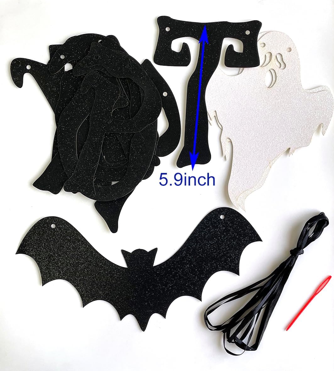 Black Glitter Potion Bar Halloween Banner