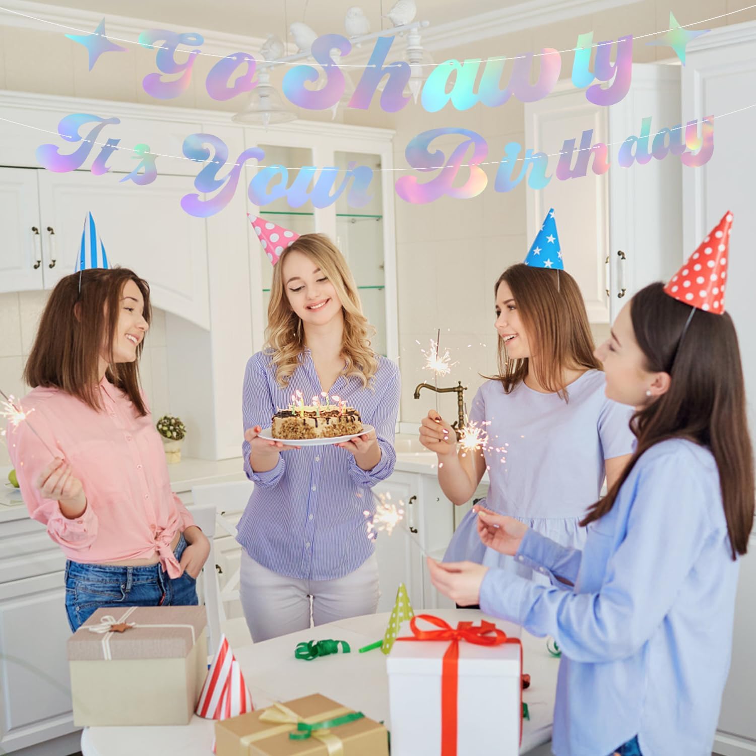 Go Shawty Birthday Banner Iridescent Party Decoration