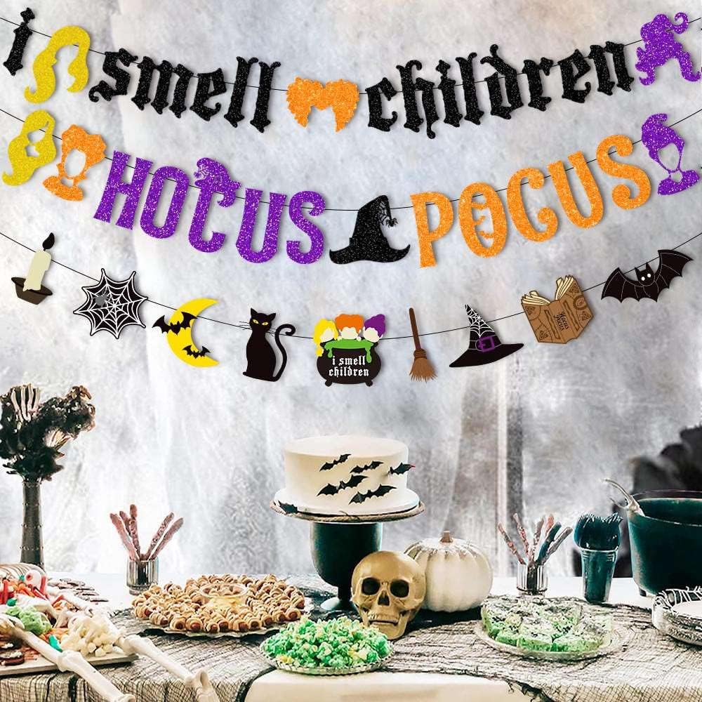Happy Halloween Banner Cake Topper 11Pcs Decor Set