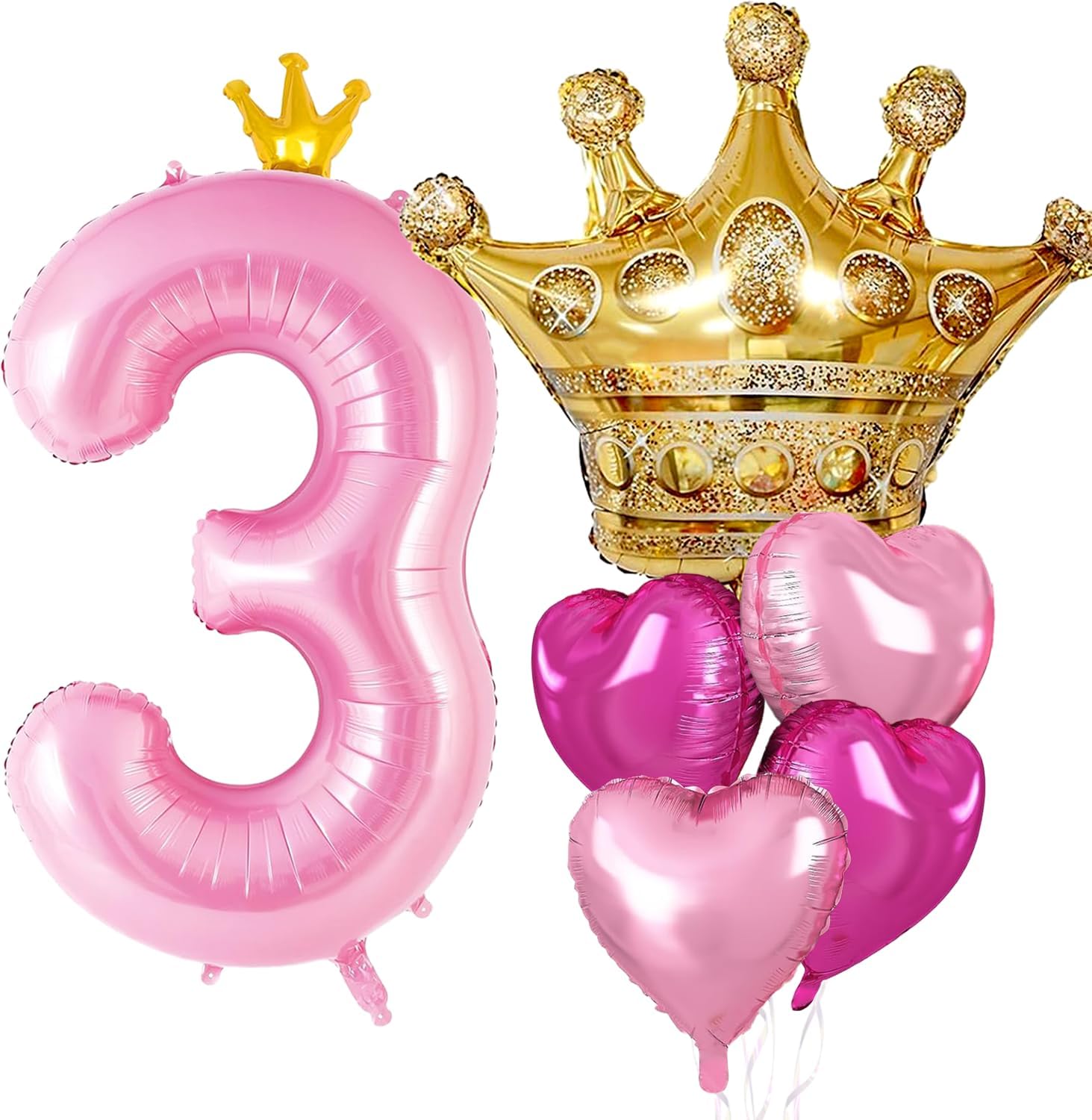 Princess 3rd Birthday Balloon Decor Set
