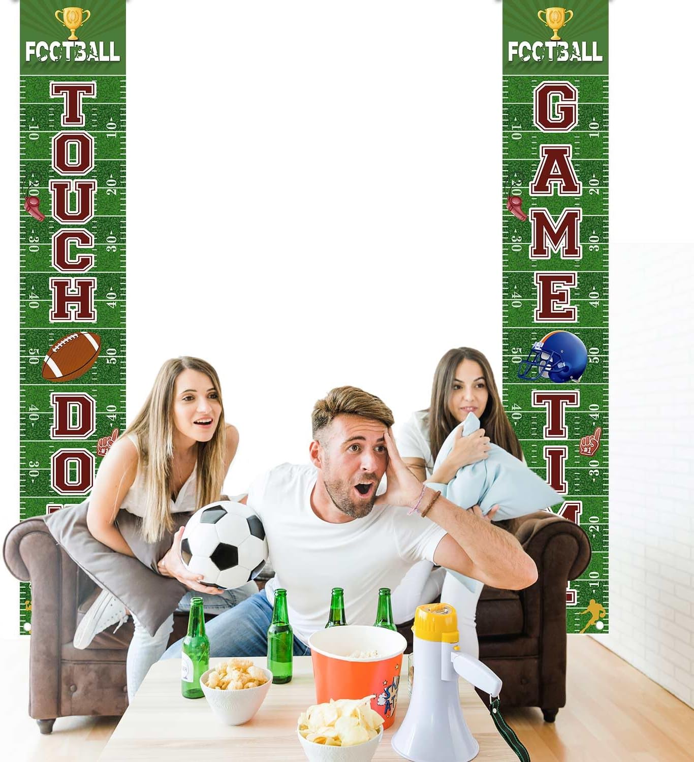 MEHOFOND Football Welcome Banners Game Day Decor