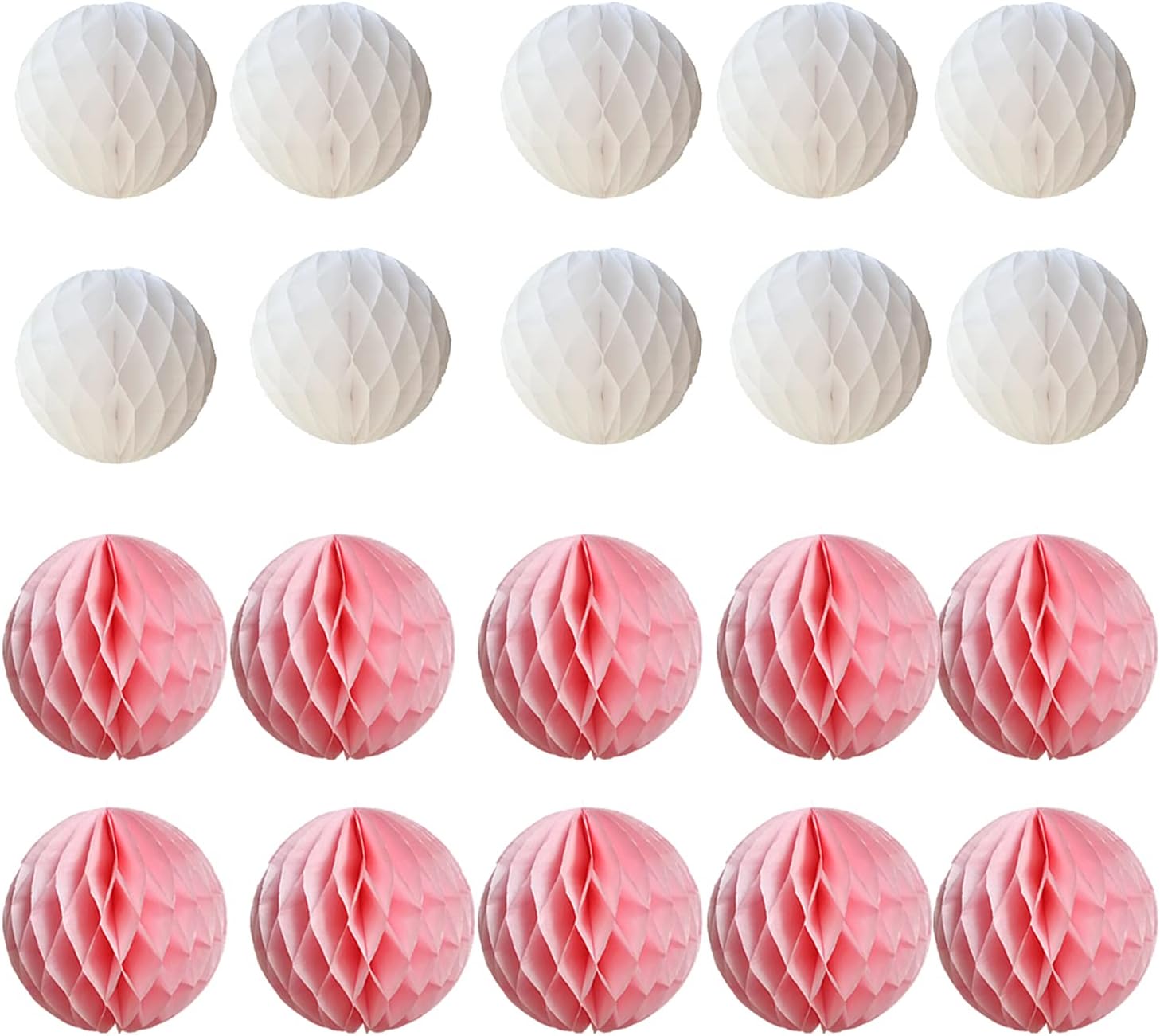 YLYs Love 20pcs Honeycomb Tissue Paper Balls Wall Decor