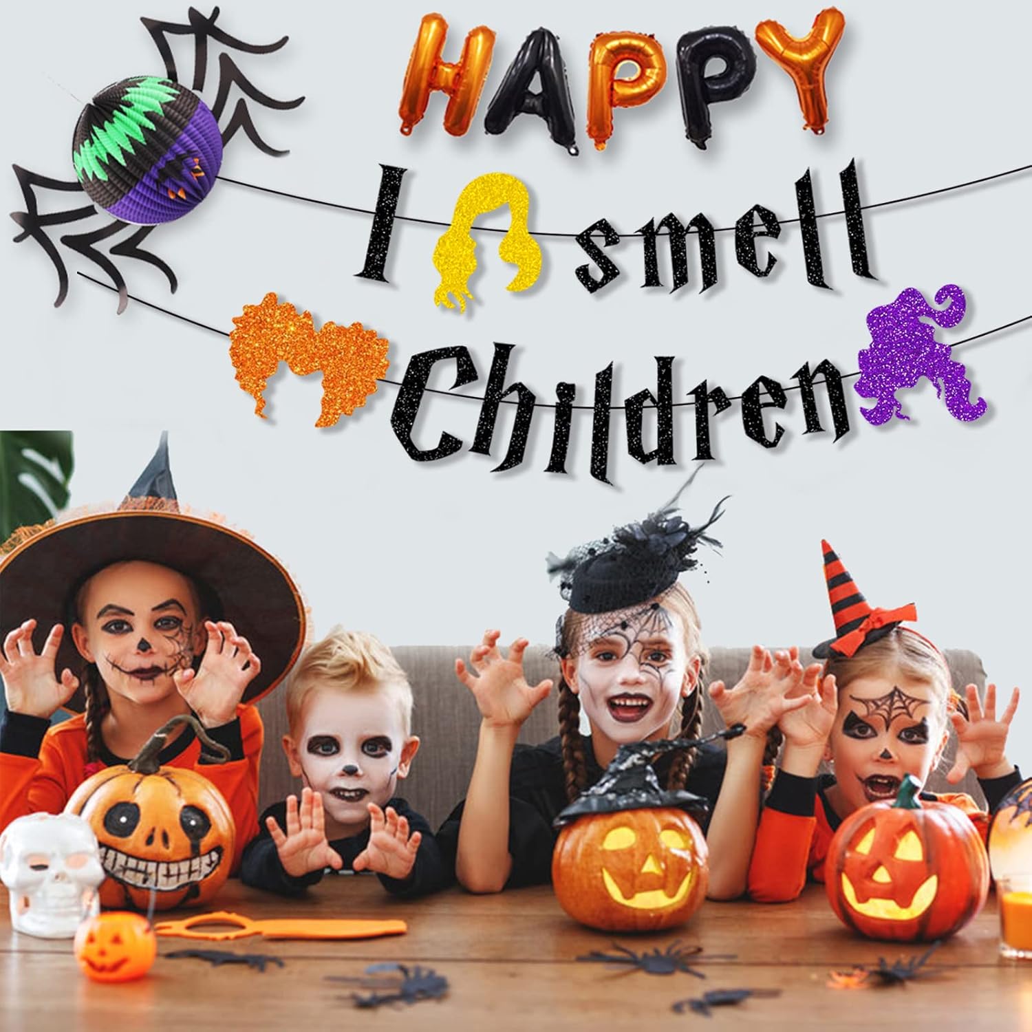 I Smell Children Halloween Banner for Fireplace and Office