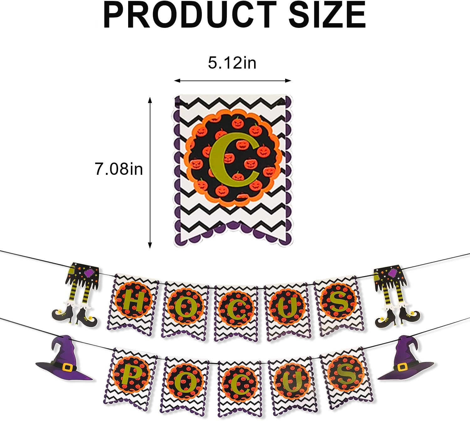 Hocus Pocus Halloween Hanging Banner