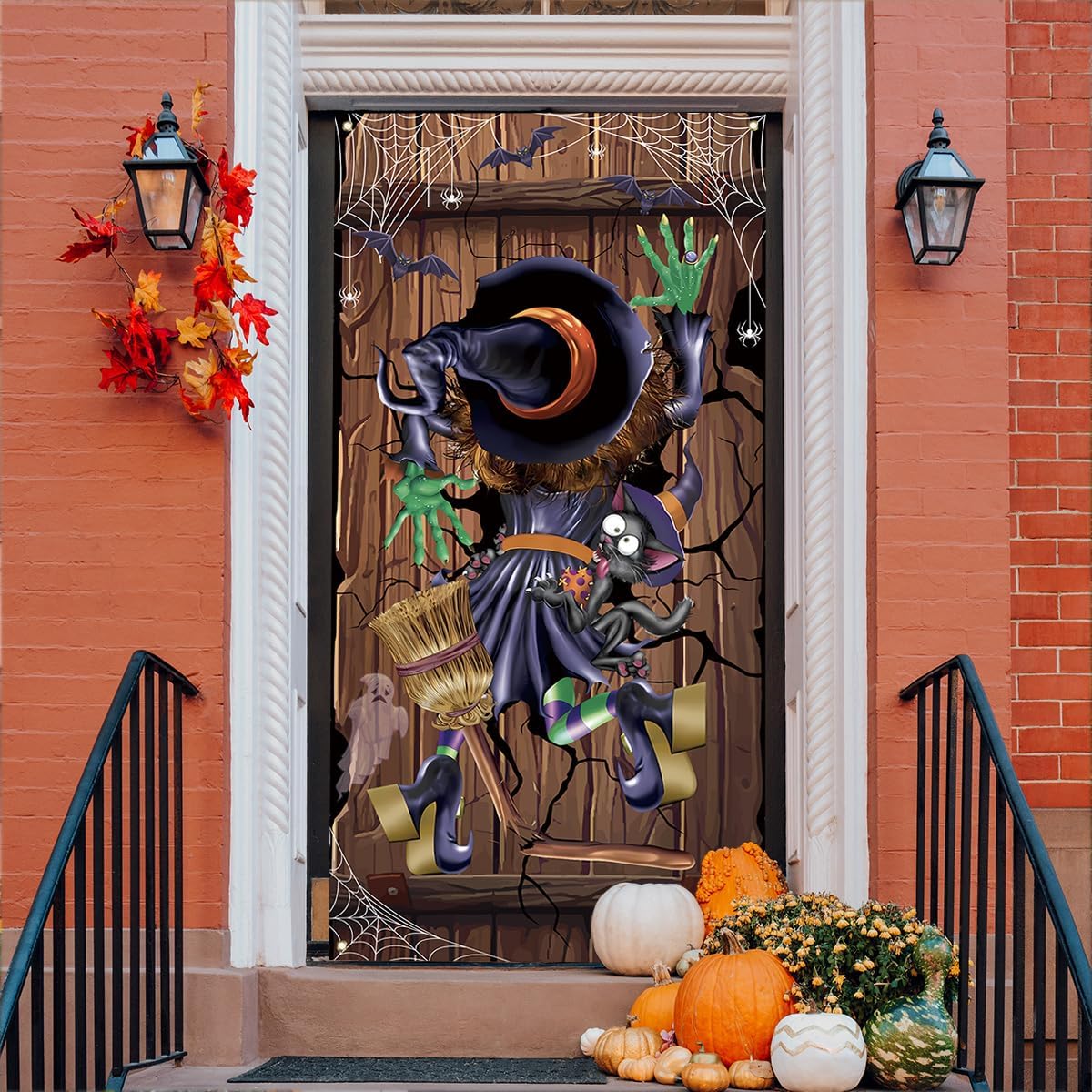 Hocus Pocus Door Cover Halloween Banner Sanderson Sisters Decor
