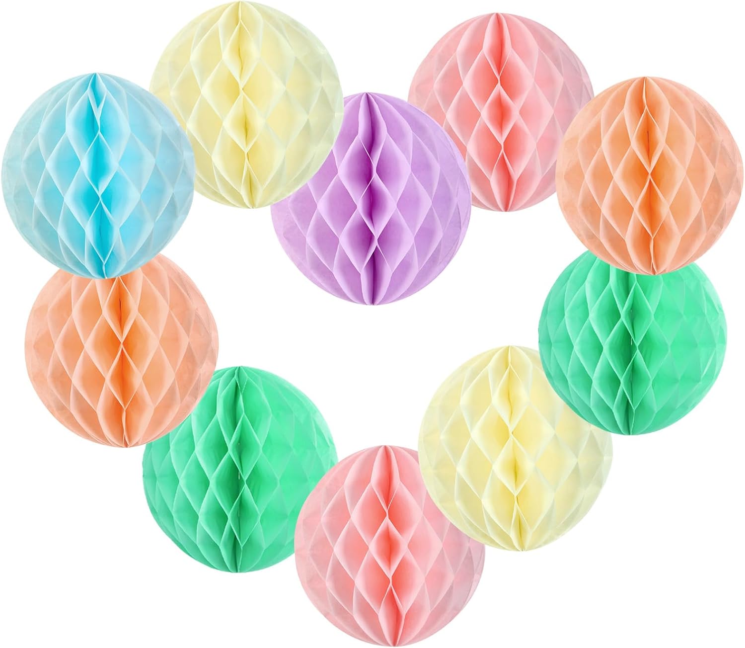 Hanging Honeycomb Decorations Set of 16