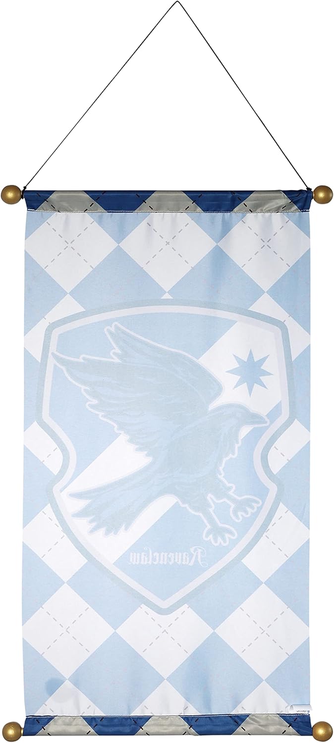 Rubies Harry Potter Hogwarts Fabric Banner with Dowel Ravenclaw 30x16