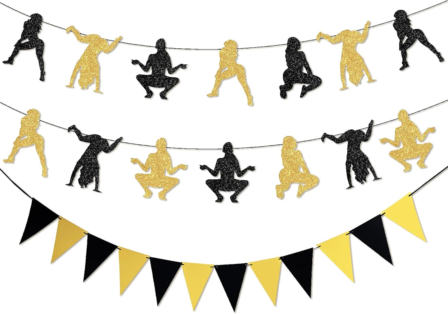 Knana 3Pcs Pole Dance Party Decorations Banners