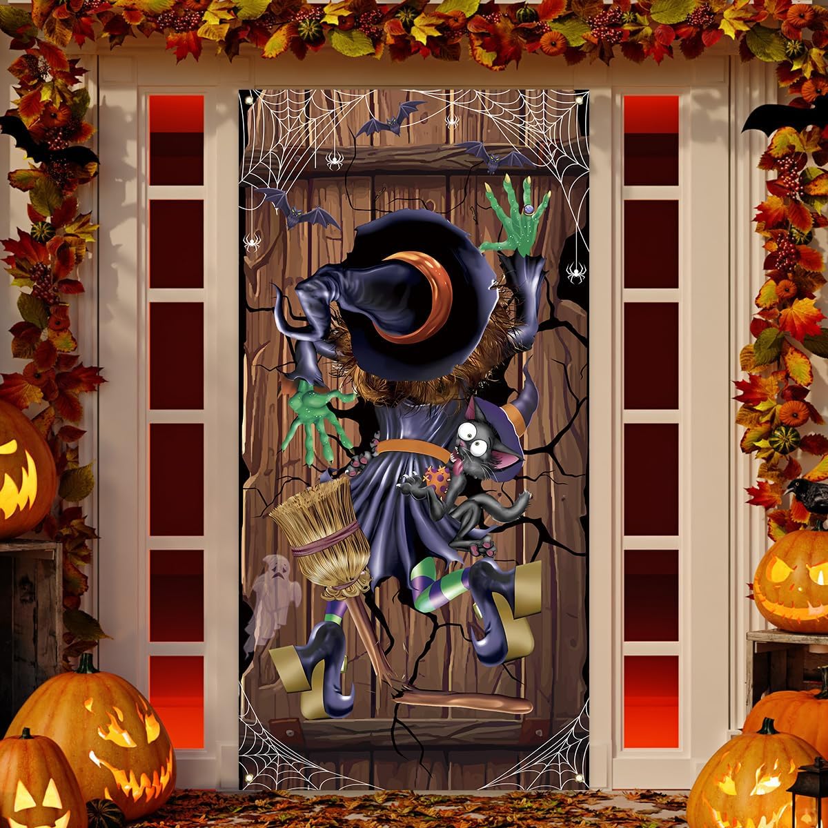 Hocus Pocus Door Cover Halloween Banner Sanderson Sisters Decor