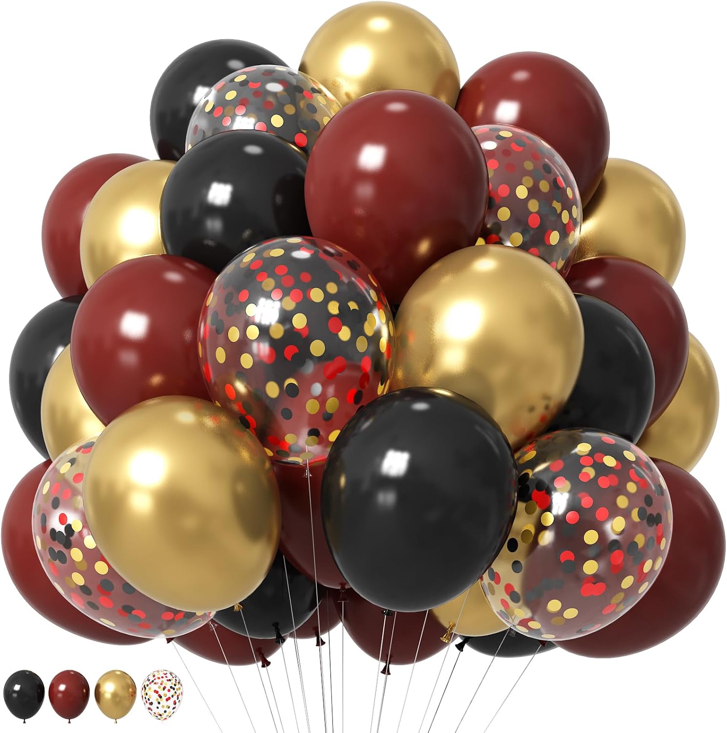 HILAVO 12 Inch Metallic Gold Balloons Party Decor