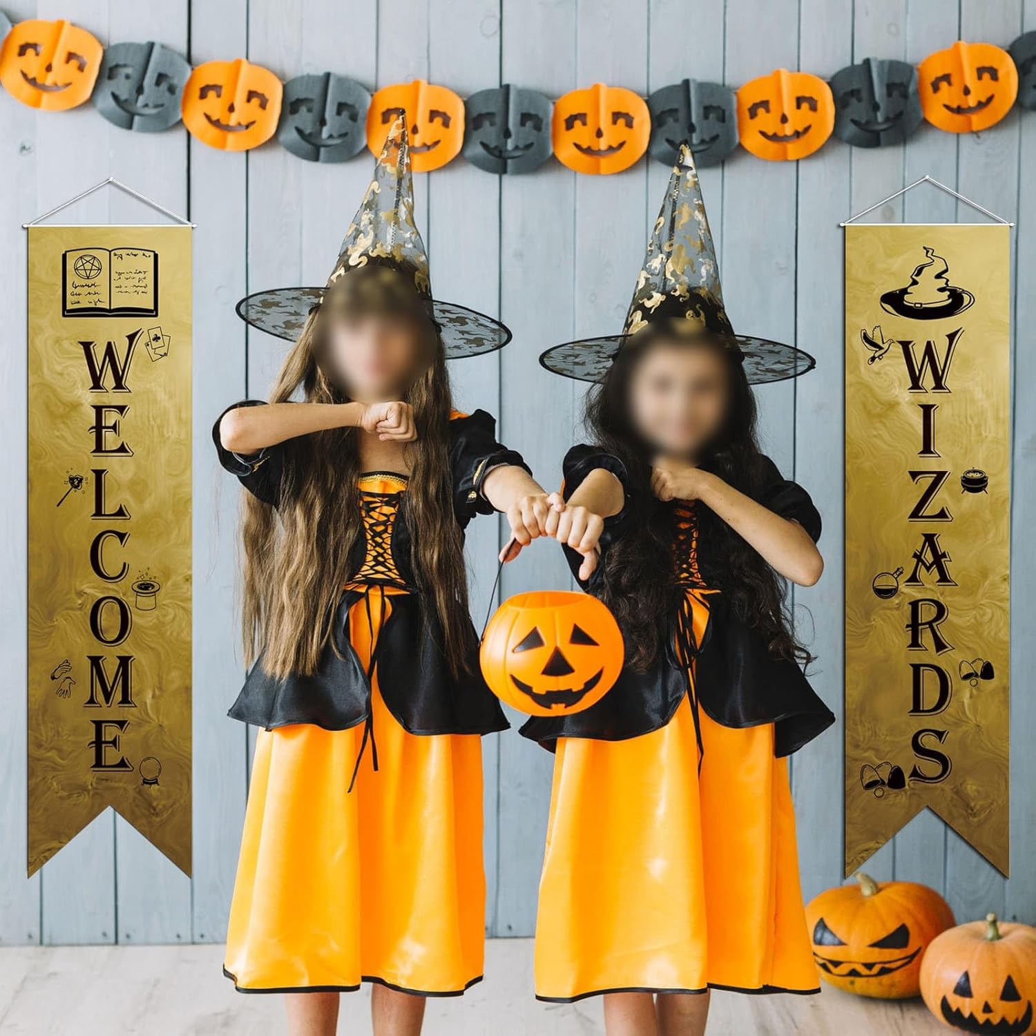 Wizard Door Signs Set of 2 Halloween Banners