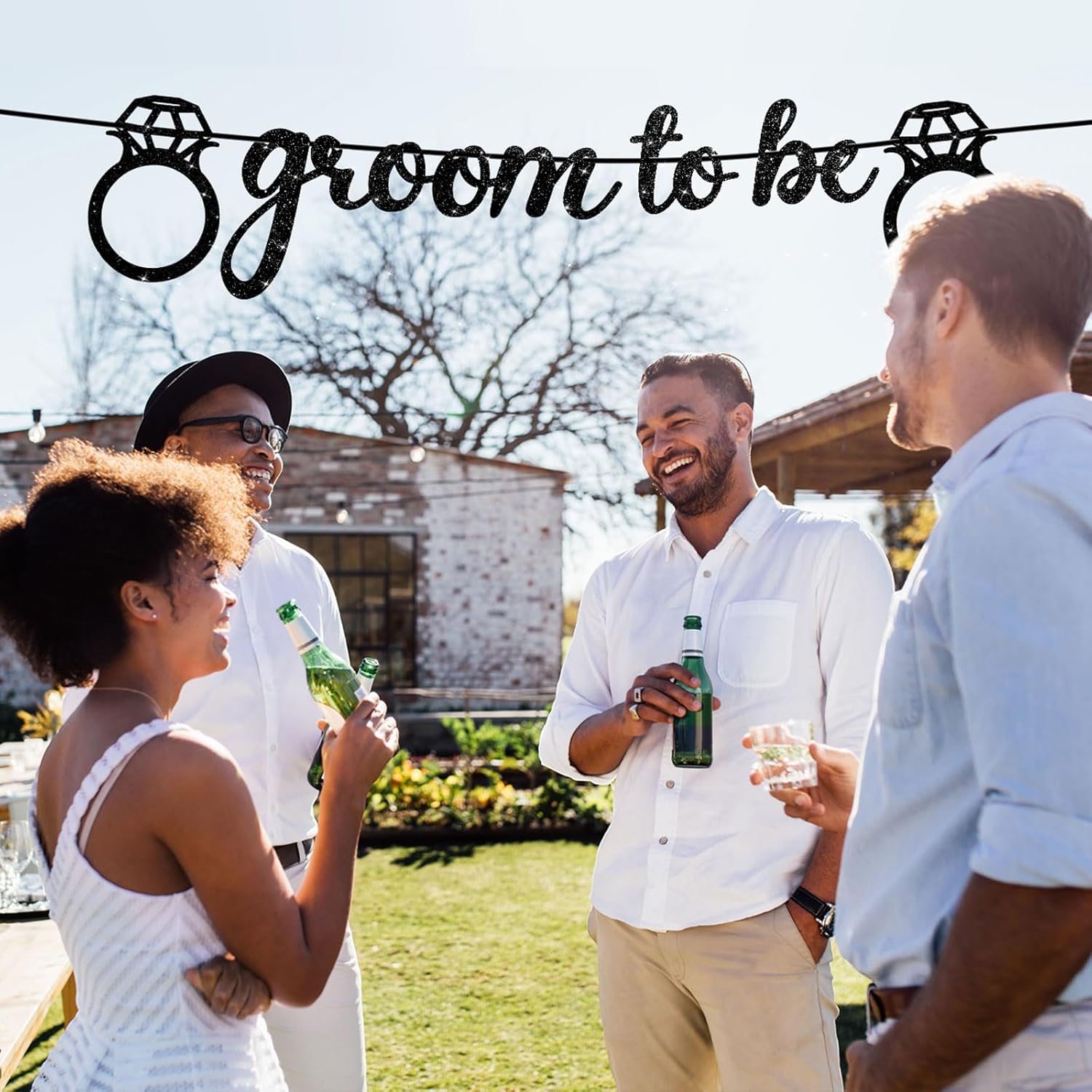 Breling 10ft Groom to Be Banner Garland Decor