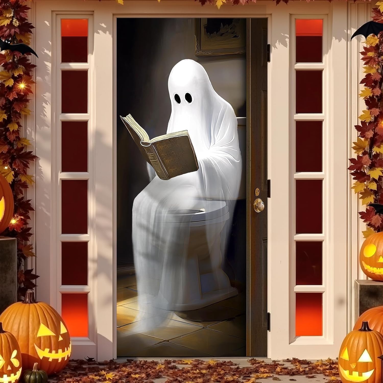 Bunny Chorus Halloween Door Cover 35x78 Inch