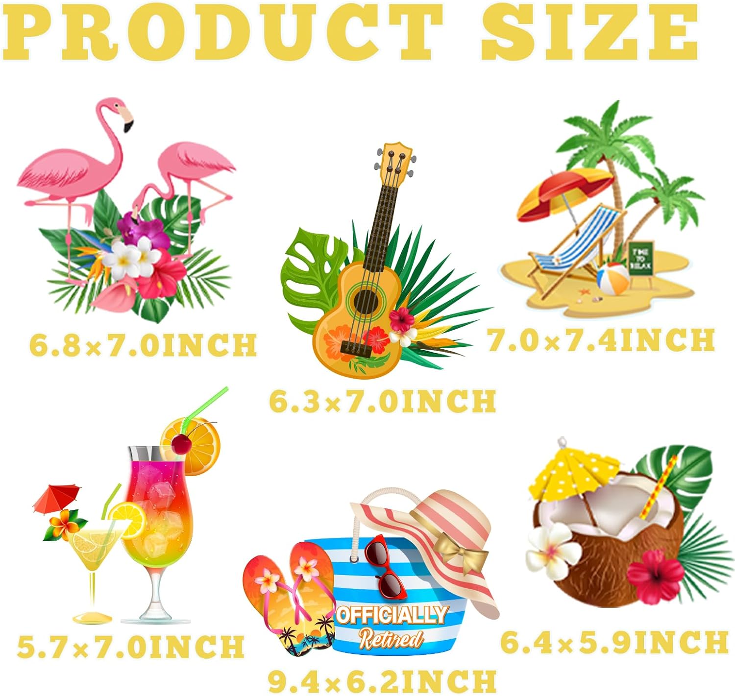 Hawaiian Retirement Party Decorations with Banners and Centerpieces