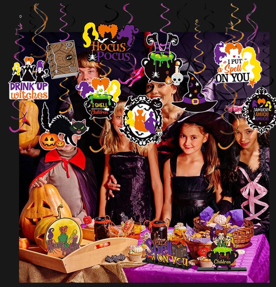30pcs Hocus Pocus Decorations for Halloween Party