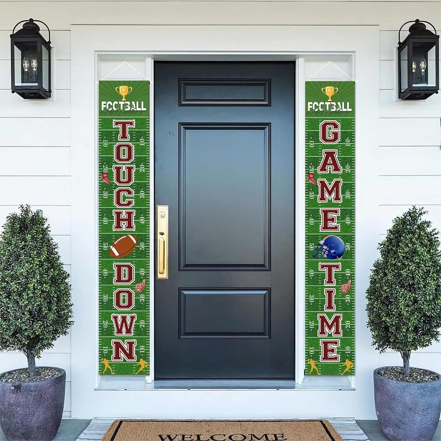 MEHOFOND Football Welcome Banners Game Day Decor