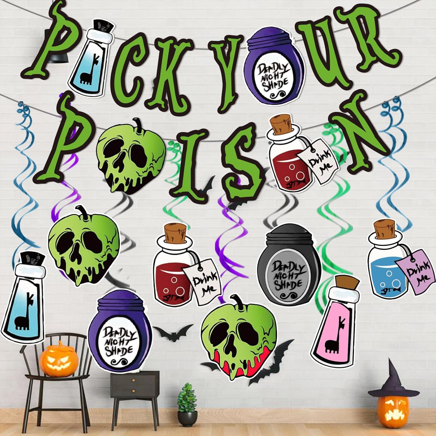 Pick Your Poison Halloween Banner Set